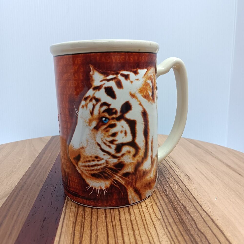 Siegfried and Roy At The Mirage Tiger Coffee Mug Cup Las Vegas Rare Magician